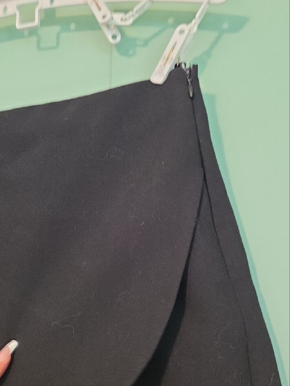 Zara Black Wrap-Front Women's Skort Size Small - Picture 3 of 7